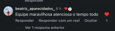 Print de mensagem no Instagram de aluno formado pela Nobel